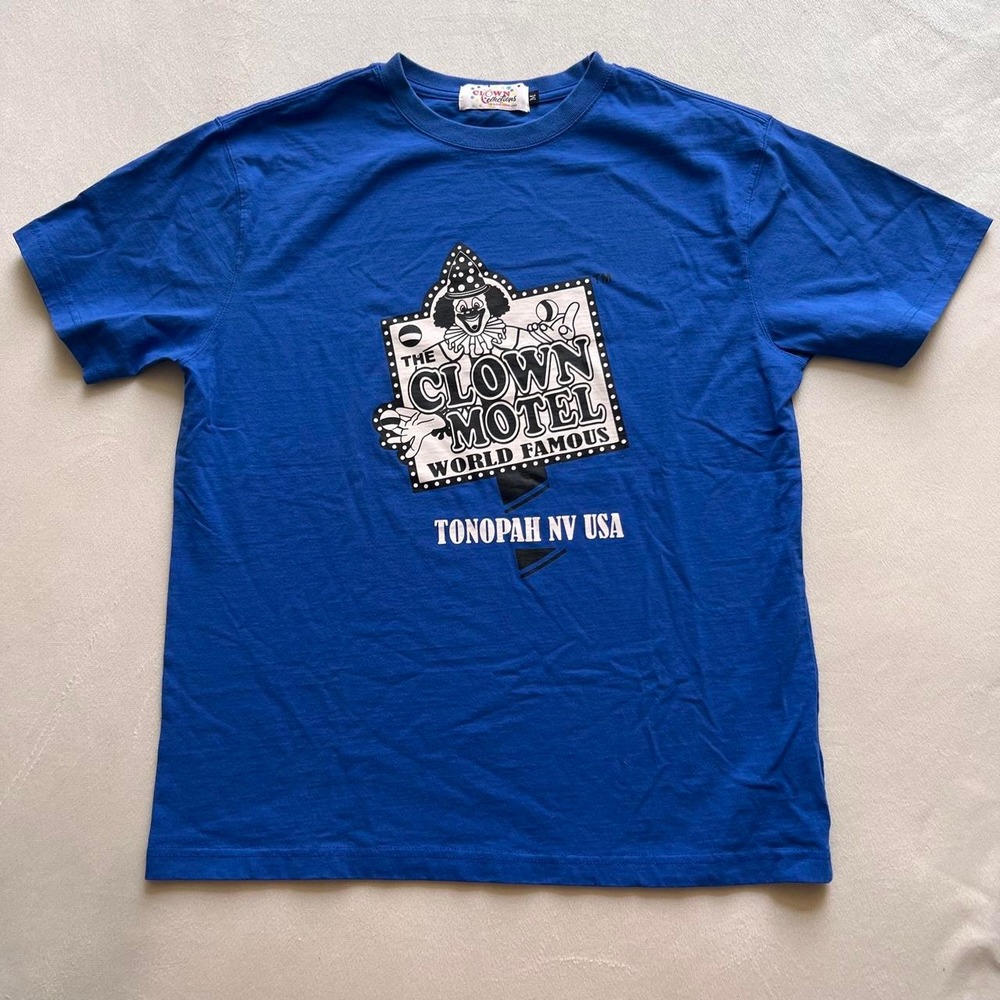 The Clown Motel Cobalt Blue Tshirt Tonopah NV horror scary nightmare halloween